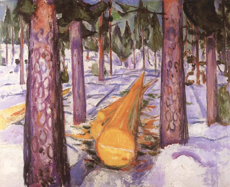 Edvard Munch Yellowe wood